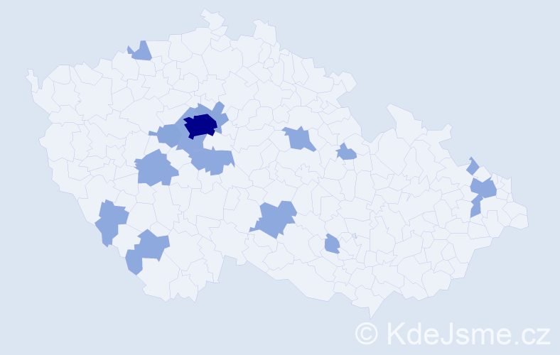 Jméno: 'František Jan', počet výskytů 26 v celé ČR