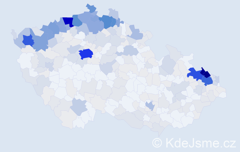 Jméno: 'Krista', počet výskytů 1121 v celé ČR