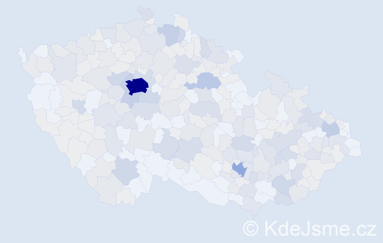 Jméno: 'Apolena', počet výskytů 650 v celé ČR