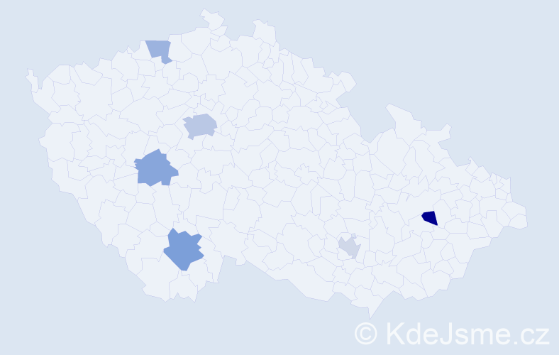 Jméno: 'Guzel', počet výskytů 11 v celé ČR