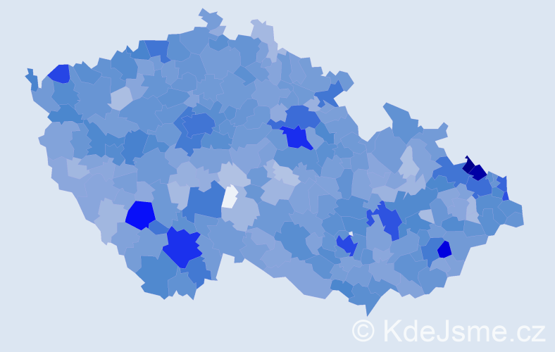 Jméno: 'Edita', počet výskytů 6398 v celé ČR