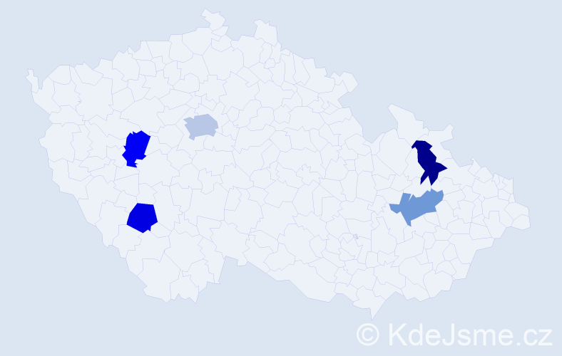 Jméno: 'Josh', počet výskytů 6 v celé ČR