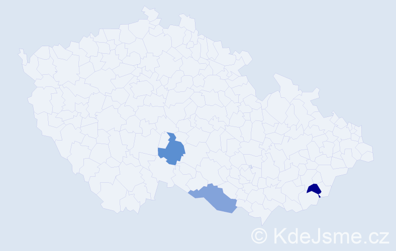 Jméno: 'Alan Josef', počet výskytů 3 v celé ČR