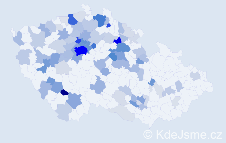 Jméno: 'Vitalii', počet výskytů 335 v celé ČR