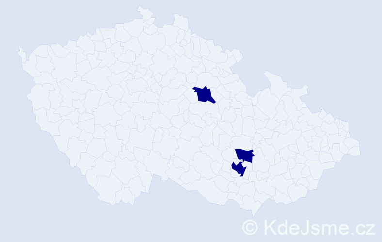 Jméno: 'Gombojav', počet výskytů 3 v celé ČR