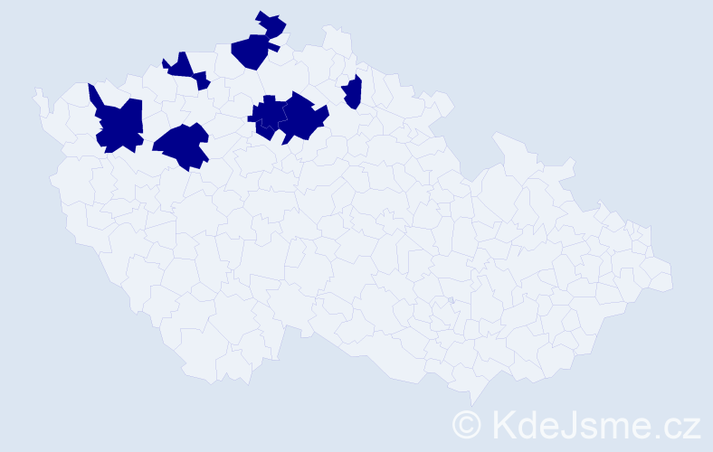 Jméno: 'Dezidér', počet výskytů 10 v celé ČR