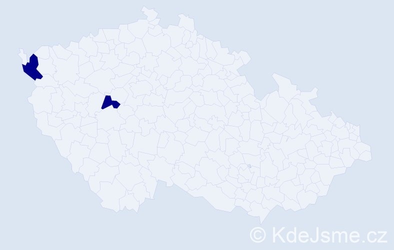 Jméno: 'Thi Ngo', počet výskytů 2 v celé ČR