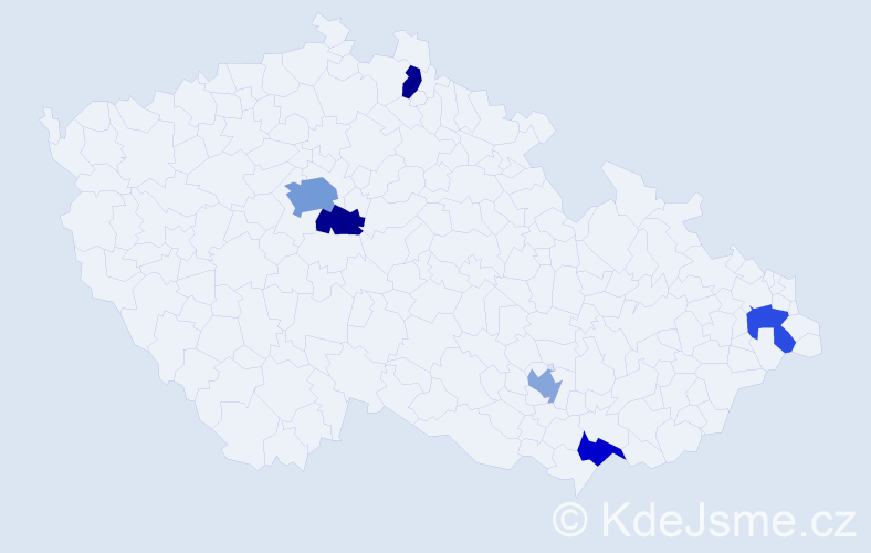 Jméno: 'Raoul', počet výskytů 9 v celé ČR