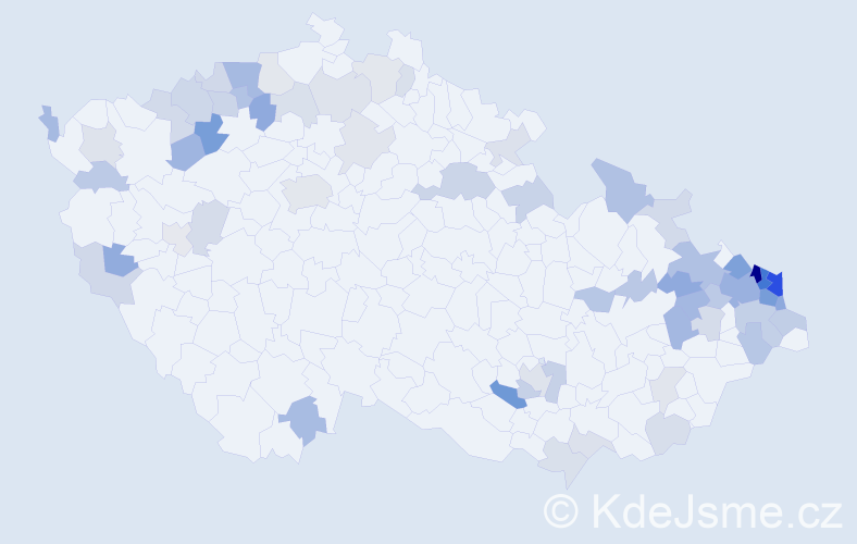 Jméno: 'Liduše', počet výskytů 141 v celé ČR