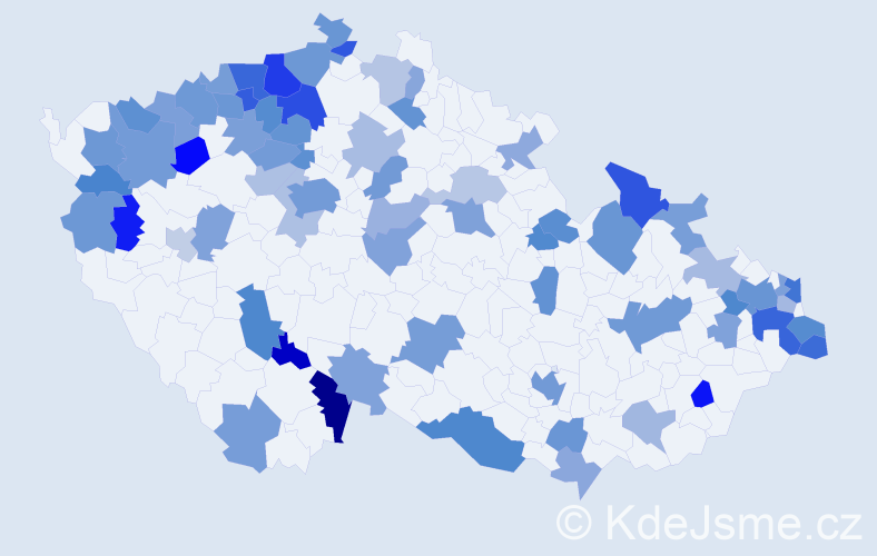 Jméno: 'Marcus', počet výskytů 123 v celé ČR