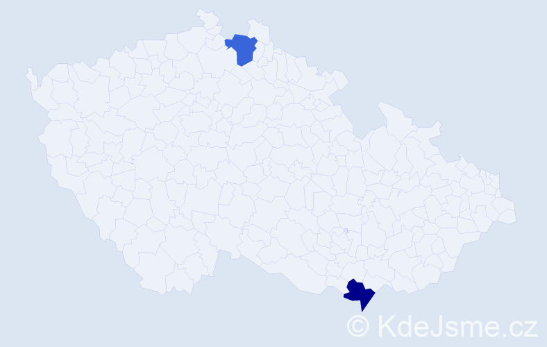 Jméno: 'Trong Ngoc', počet výskytů 2 v celé ČR