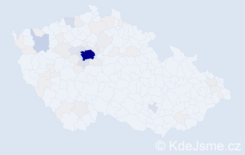 Jméno: 'Ilya', počet výskytů 243 v celé ČR