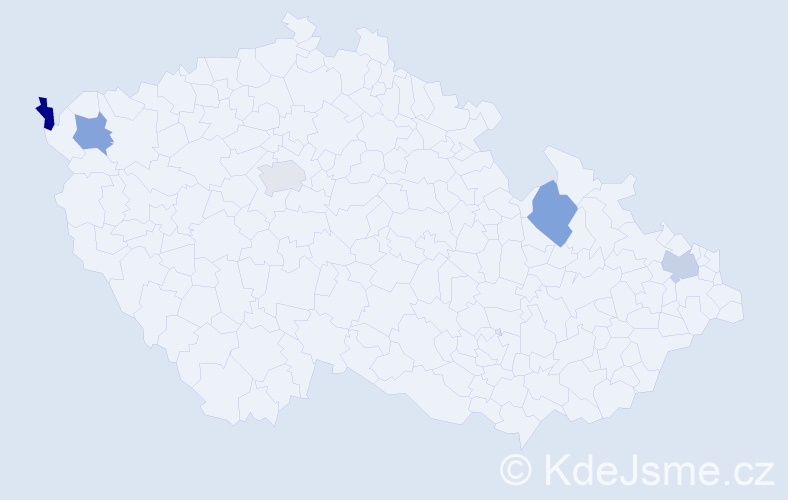 Jméno: 'Viet Cuong', počet výskytů 5 v celé ČR