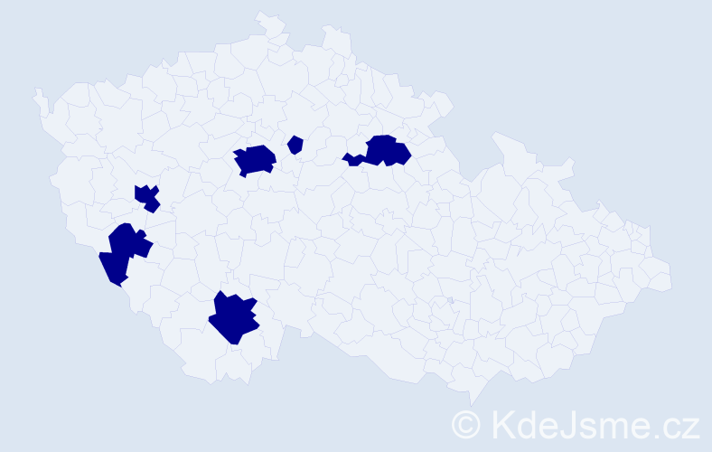 Jméno: 'Arkadii', počet výskytů 6 v celé ČR