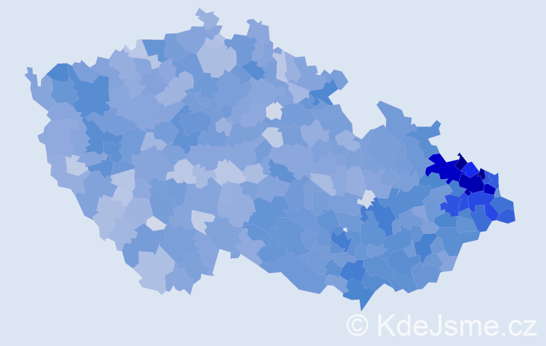 Jméno: 'Nikol', počet výskytů 8981 v celé ČR