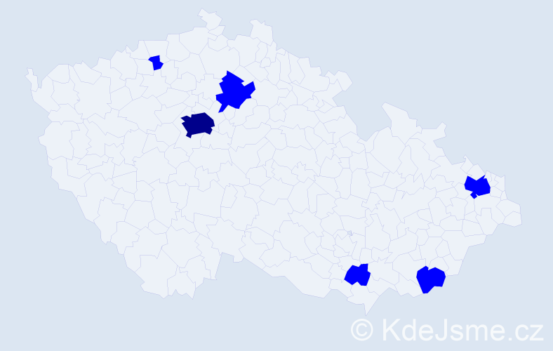 Jméno: 'Duc Tuyen', počet výskytů 7 v celé ČR