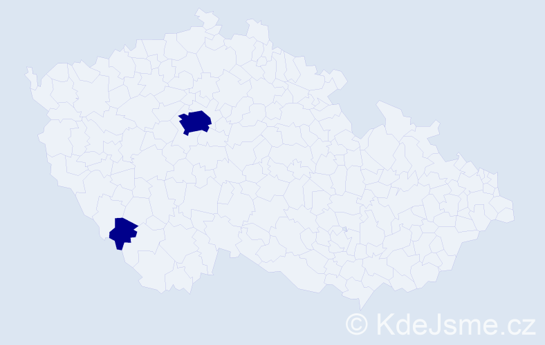 Jméno: 'Din', počet výskytů 2 v celé ČR