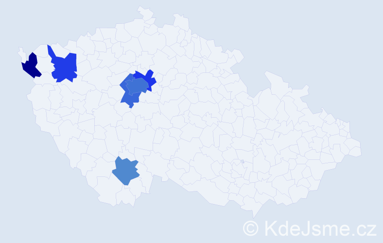 Jméno: 'Nellya', počet výskytů 12 v celé ČR