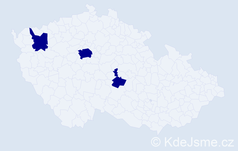 Jméno: 'Musa', počet výskytů 3 v celé ČR