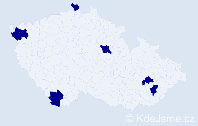 Jméno: 'Ottó', počet výskytů 7 v celé ČR