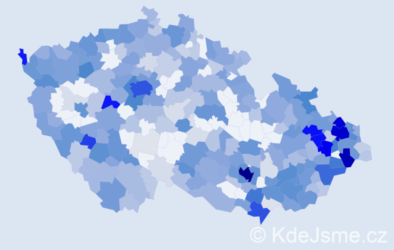 Jméno: 'Simon', počet výskytů 1017 v celé ČR