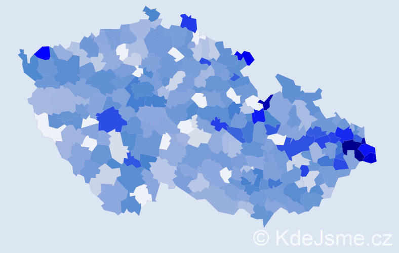 Jméno: 'Damián', počet výskytů 1091 v celé ČR