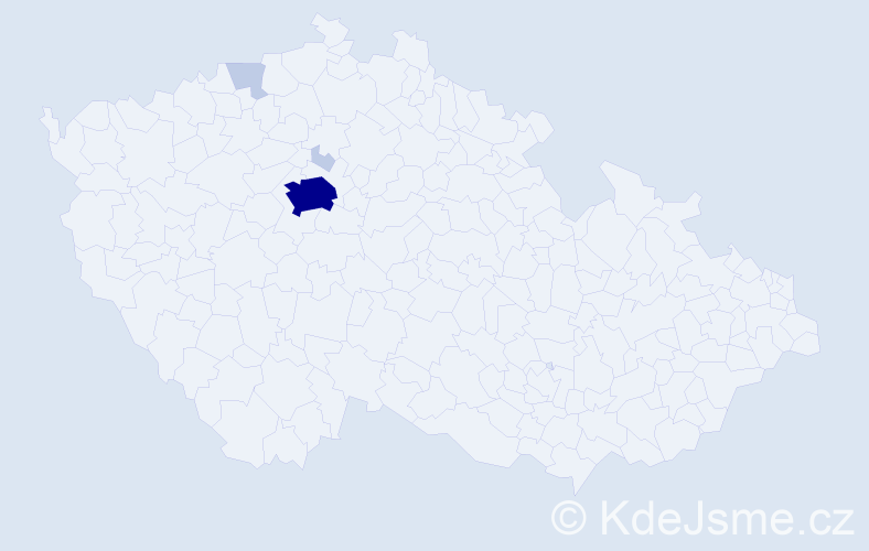 Jméno: 'Ognjen', počet výskytů 12 v celé ČR