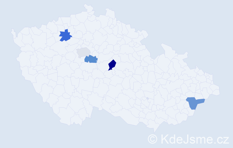 Jméno: 'Tobias Adam', počet výskytů 5 v celé ČR