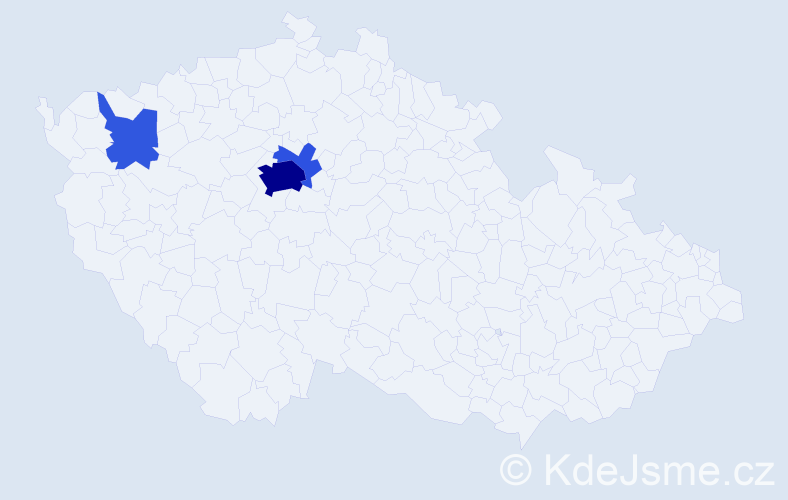 Jméno: 'Xeniya', počet výskytů 16 v celé ČR