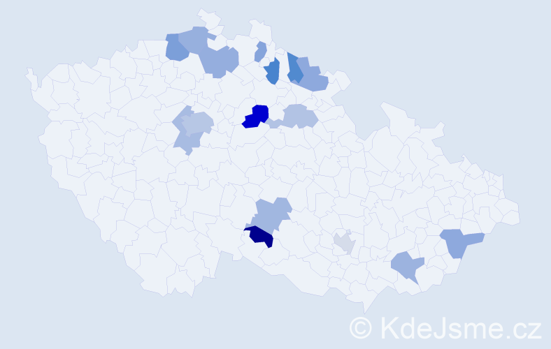 Jméno: 'Marijana', počet výskytů 23 v celé ČR