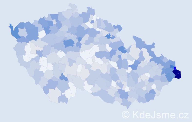 Jméno: 'Karina', počet výskytů 1029 v celé ČR