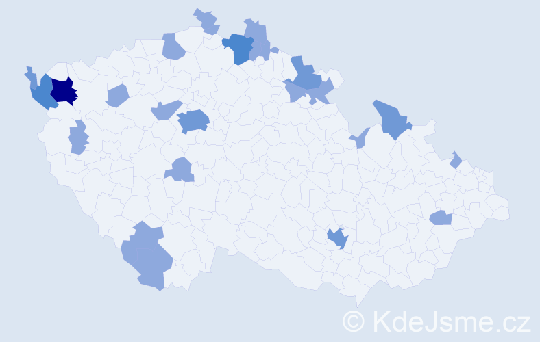 Jméno: 'Sieglinde', počet výskytů 39 v celé ČR