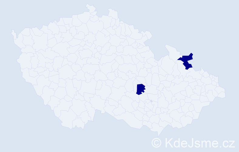 Jméno: 'Maxim Daniel', počet výskytů 2 v celé ČR