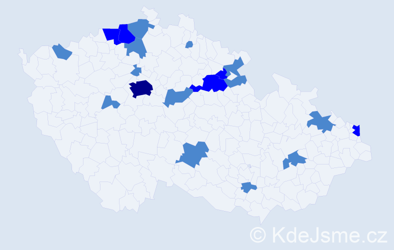 Jméno: 'Arana', počet výskytů 26 v celé ČR