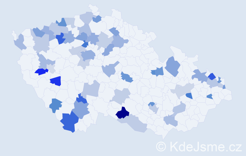Jméno: 'Marion', počet výskytů 86 v celé ČR