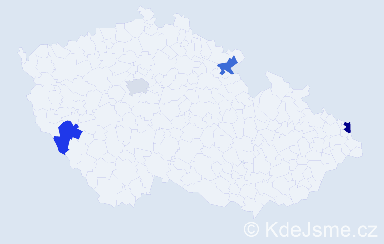 Jméno: 'Maciej Jan', počet výskytů 5 v celé ČR