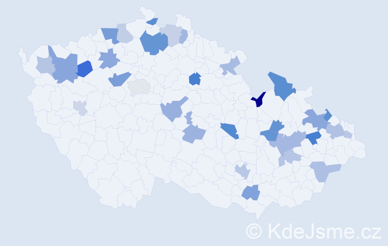 Jméno: 'Editha', počet výskytů 47 v celé ČR