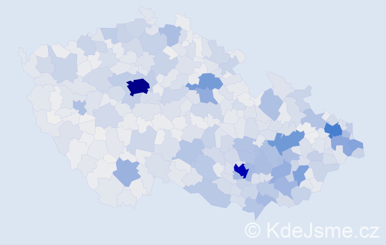 Jméno: 'Ivona', počet výskytů 4240 v celé ČR