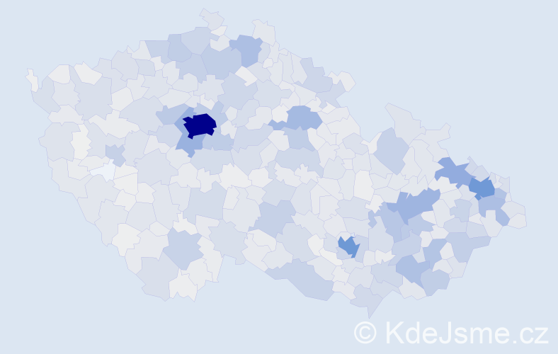 Jméno: 'Amálie', počet výskytů 3879 v celé ČR