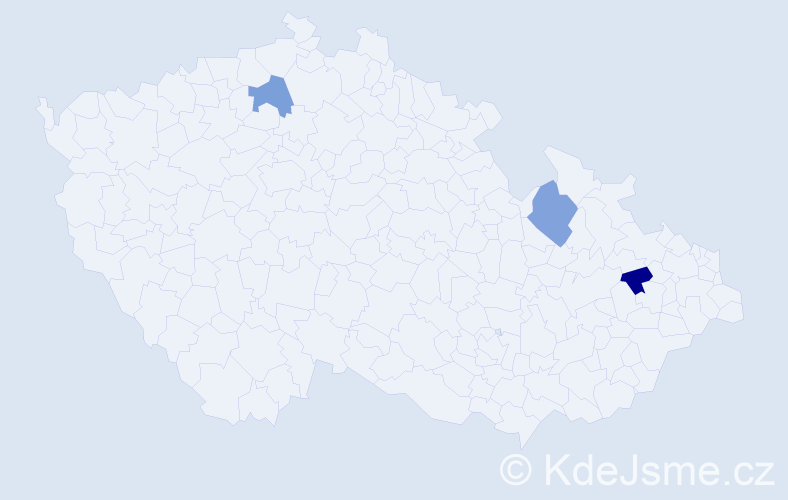 Jméno: 'Max Michael', počet výskytů 3 v celé ČR