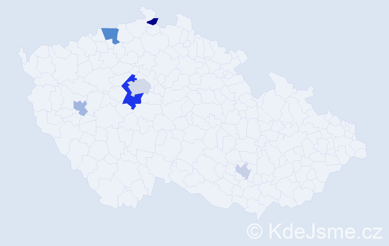 Jméno: 'Arkadij', počet výskytů 10 v celé ČR