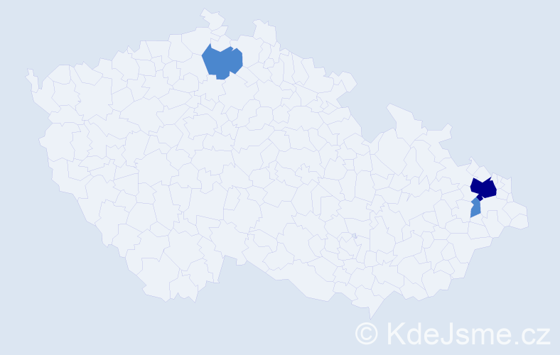 Jméno: 'Dinh Khai', počet výskytů 5 v celé ČR