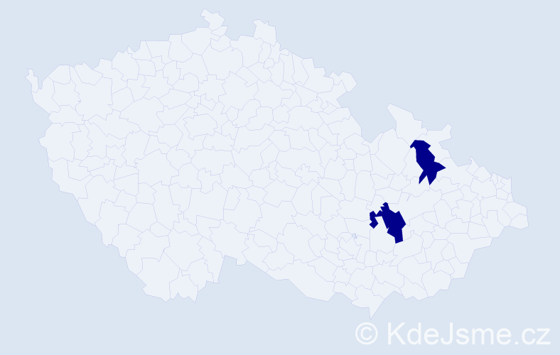 Jméno: 'Štefan Michael', počet výskytů 2 v celé ČR