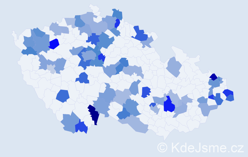 Jméno: 'Lída', počet výskytů 111 v celé ČR