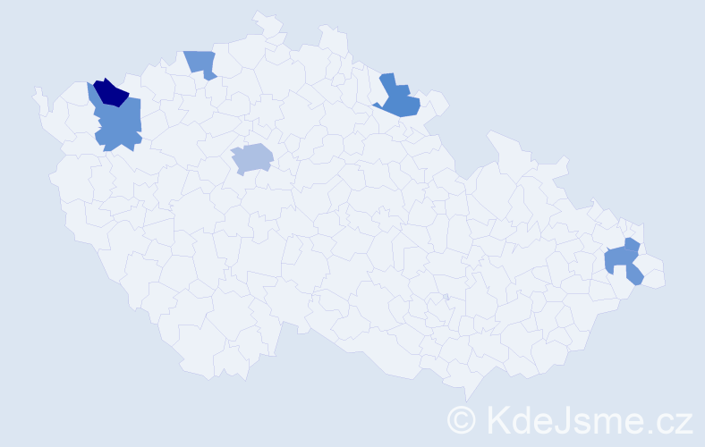 Jméno: 'Ralph', počet výskytů 9 v celé ČR
