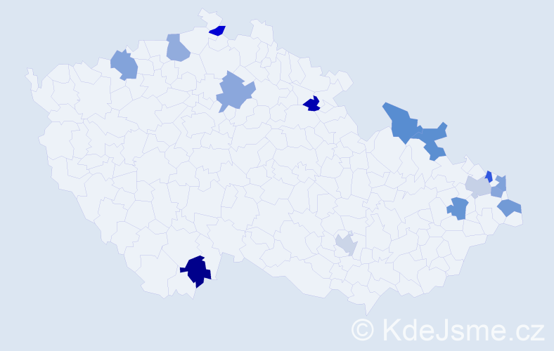 Jméno: 'Boleslaw', počet výskytů 15 v celé ČR