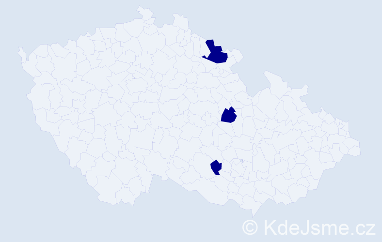 Jméno: 'Efi', počet výskytů 3 v celé ČR