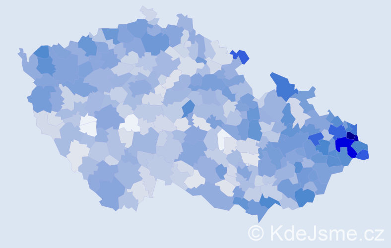 Jméno: 'Marián', počet výskytů 2485 v celé ČR