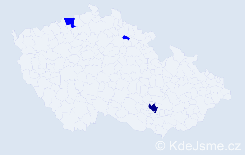 Jméno: 'Antonella', počet výskytů 4 v celé ČR