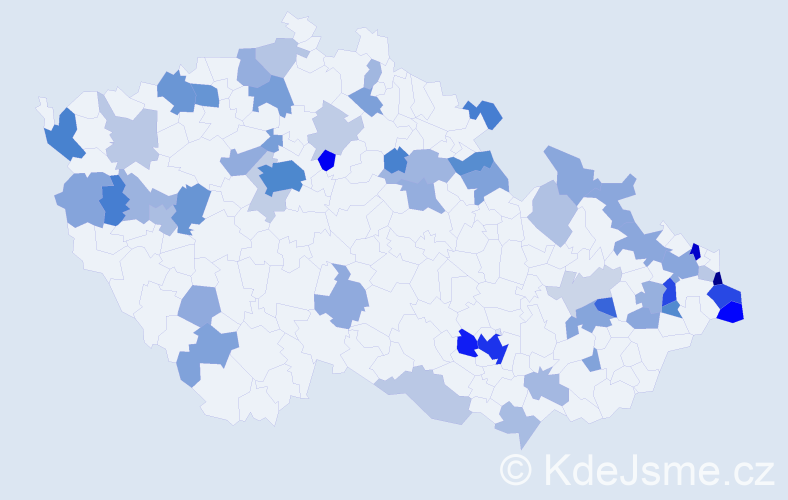 Jméno: 'Stefan', počet výskytů 136 v celé ČR